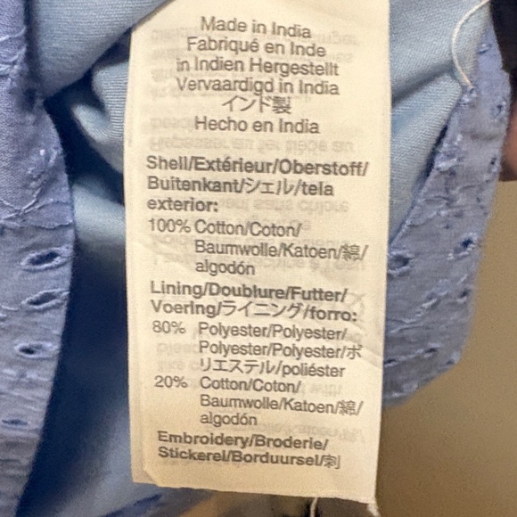 J. Crew Factory Blue Sleeveless Dress - Picture 3 of 4